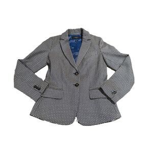 MAX MARA Womens Weekend 2 Button Blazer Jacket US 6 Medium Italy Blue/Beige/Gold